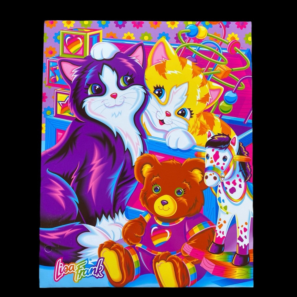 Lisa Frank vintage playtime kittens folder